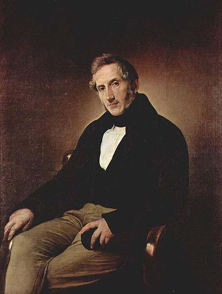 Francesco Hayez Portrait of Alessandro Manzoni oil painting image
